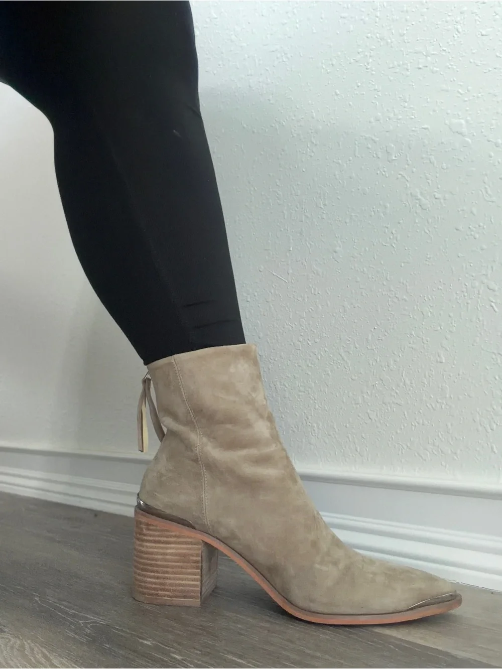 Steve Madden Women's Suede Ankle Boot in Taupe